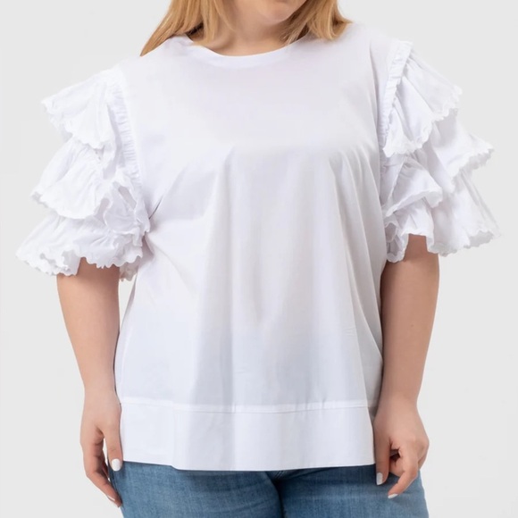Harshman | Juliette Blouse in White size 3x NWT - Picture 1 of 3